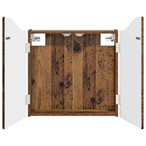 vidaXL Dartboard Skab Gammelt tr&aelig; 56 x 12 x 63 cm Konstrueret tr&aelig;