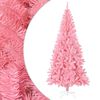 vidaXL kunstigt juletr&aelig; med juletr&aelig;sfod 210 cm PVC lyser&oslash;d