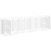 vidaXL gabion-h&oslash;jbed 400x100x100 cm galvaniseret jern