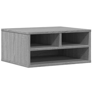 vidaXL printerstativ 49x40x22,5 cm konstrueret tr&aelig; gr&aring; sonoma-eg
