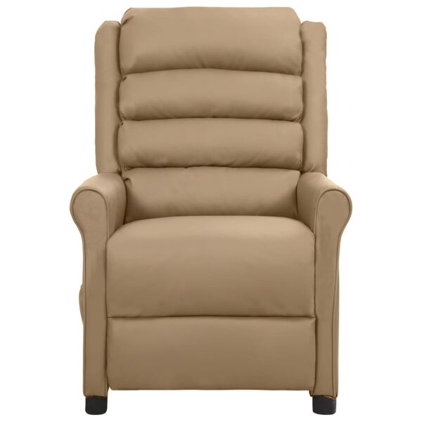 vidaXL eldrevet massagestol kunstl&aelig;der cappuccino