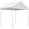 vidaXL pavillon med tag 15,61x2,28x2,69 m polyethylen hvid