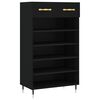vidaXL skoreol 60x35x105 cm konstrueret tr&aelig; sort