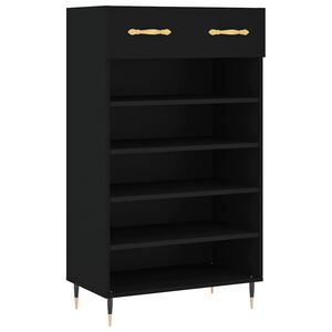 vidaXL skoreol 60x35x105 cm konstrueret tr&aelig; sort