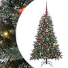 vidaXL Kunstigt juletr&aelig; med stativ Gr&oslash;n 120 cm PVC og plastik og st&aring;l