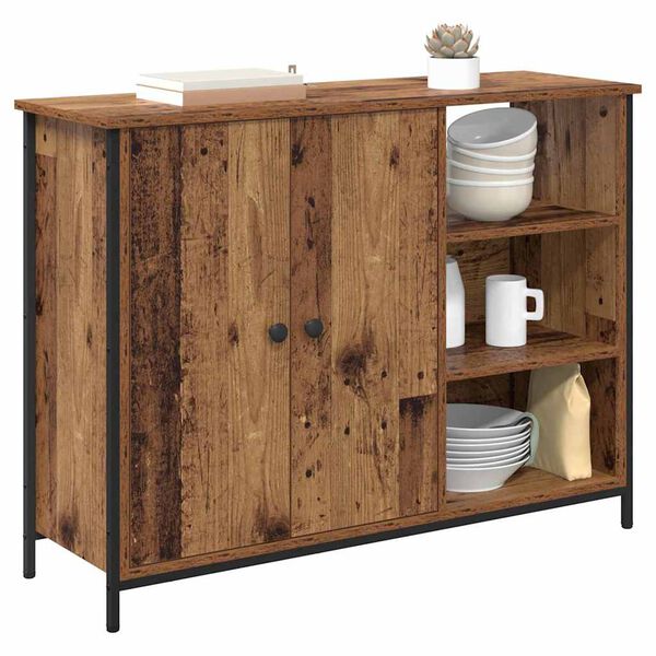 vidaXL Sideboard Gammelt tr&aelig; 100 x 33 x 75 cm Konstrueret tr&aelig;