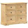 vidaXL kommode Corona 110x43x91 cm massivt fyrretr&aelig;