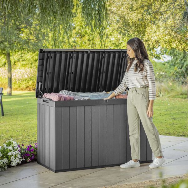 Keter opbevaringsboks til haven Darwin 670 l gr&aring;