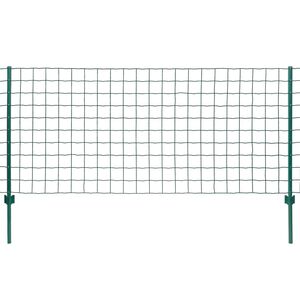 vidaXL eurohegn 20 x 0,8 m stål grøn