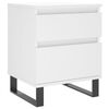 vidaXL sengebord 40x35x50 cm konstrueret tr&aelig; hvid