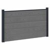 vidaXL Hegnss&aelig;t 180 x 105 cm WPC og Aluminium Gr&aring;