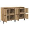 vidaXL Sideboards 2 pcs Artisan Egetr&aelig; 60 x 35 x 70 cm Konstrueret tr&aelig;