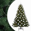 vidaXL Kunstigt juletr&aelig; med julekugle 240 cm 300 LED'er Varm hvid