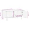 vidaXL sofabord 80x50x40 cm massivt ru mangotræ sort