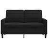 vidaXL 2-personers sofa 120 cm fløjl sort