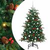 vidaXL Kunstigt juletr&aelig; med stativ Gr&oslash;n 150 cm PVC og metal og plast