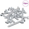 vidaXL Skrue 12 pcs S&oslash;lv M6 x 60 mm St&aring;l