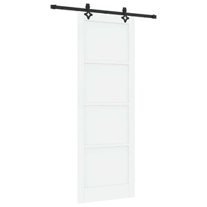 vidaXL Skyded&oslash;r ORKDAL 83 x 232 cm Massivt fyrretr&aelig; Hvid