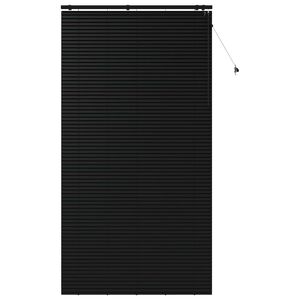 vidaXL Persienner Sort 130 x 250 cm 35 mm Massivt Paulownia Tr&aelig;