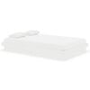 vidaXL sengeramme 120x190 cm Small Double massivt træ hvid