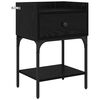 vidaXL Sengebord Sort eg 40 x 29 x 60 cm Konstrueret tr&aelig;