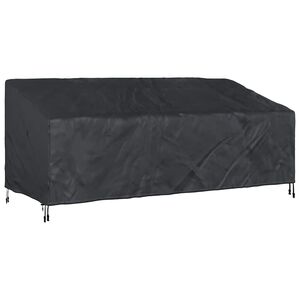 vidaXL Haveb&aelig;nkkappe Sort 200 x 100 x 89 cm 600D Oxford Stof