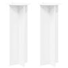 vidaXL Planteholder 2 stk. Hvid &Oslash;40 x 100 cm Konstrueret tr&aelig;