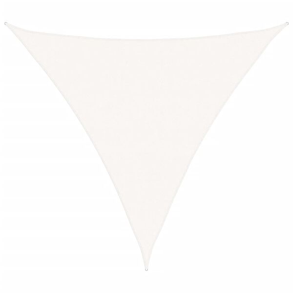 vidaXL solsejl HDPE trekantet 5x5x5 m hvid