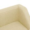 vidaXL hundesofa 95x63x39 cm linned cremefarvet