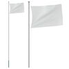 vidaXL sektionsinddelt flagstang 6,08 m aluminium s&oslash;lvfarvet