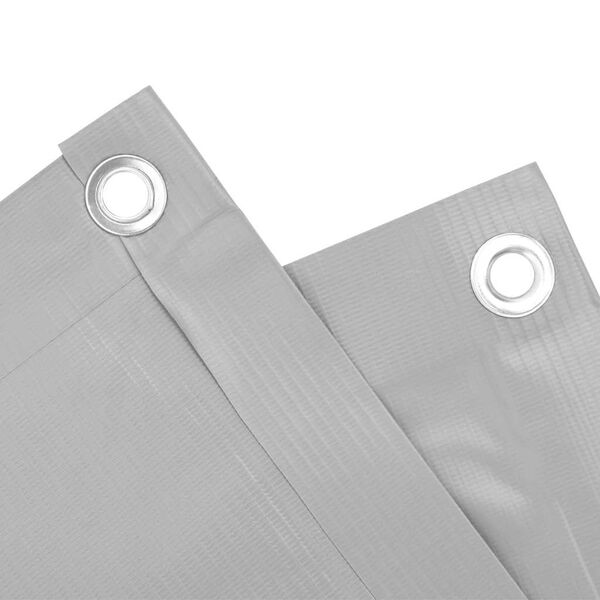 vidaXL altanafskærmning 500x90 cm PVC grå