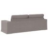 vidaXL Sofa Gr&aring;brun Samlede dimensioner: 222 x 80 x 82 cm (B x D x H)