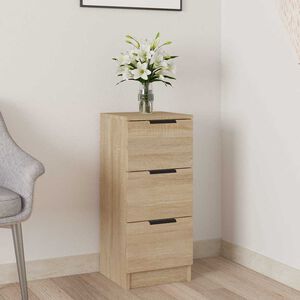vidaXL sk&aelig;nk 30x30x70 cm konstrueret tr&aelig; sonoma-eg