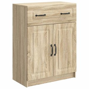 vidaXL Sideboard Sonoma-eg 66 x 34,5 x 87 cm Konstrueret tr&aelig;