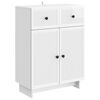vidaXL Sideboard Hvid h&oslash;jglans 66 x 34,5 x 90 cm Konstrueret tr&aelig;