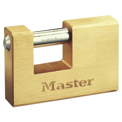 Master Lock forstærket hængelås massiv messing 85 mm 608EURD