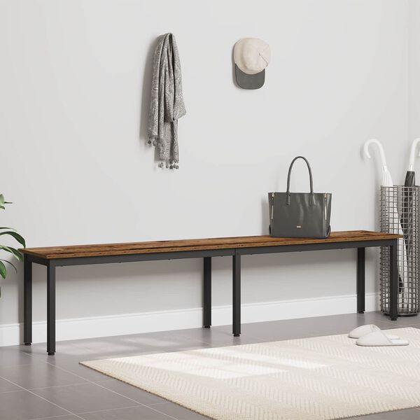 vidaXL b&aelig;nk Gammelt tr&aelig; 200 x 35 x 45 cm Konstrueret tr&aelig;