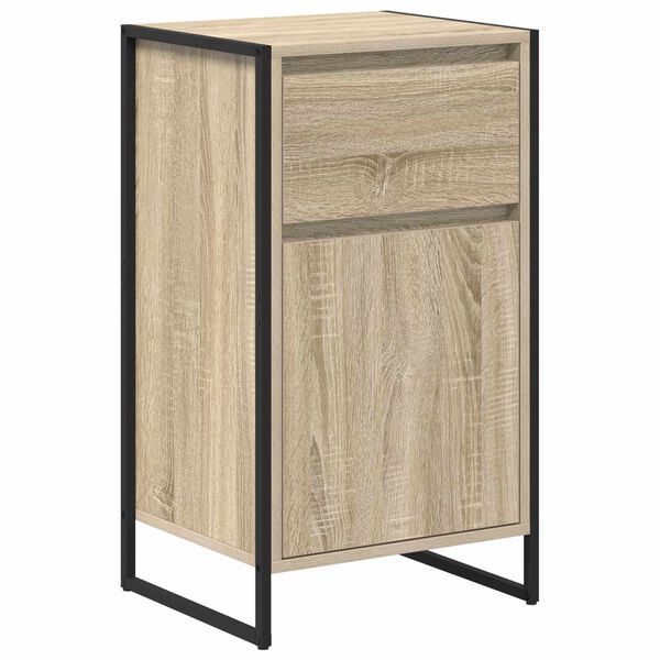 vidaXL Sideboard med skuffe Sonoma 81 x 36 x 150.5 cm Konstrueret tr&aelig;