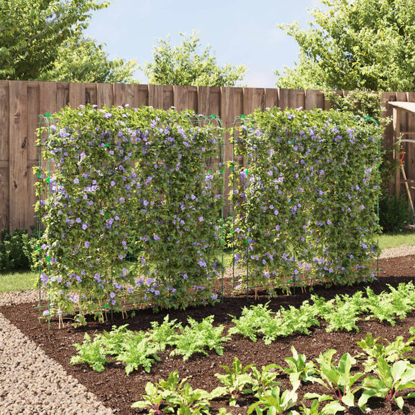 vidaXL espalierer til klatreplanter 2 stk. U-ramme st&aring;l