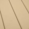 vidaXL hynde til liggestol 186x58x4 cm stof meleret beige