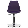 vidaXL drejelige spisebordsstole 2 stk. kunstl&aelig;der lilla