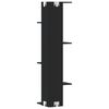 vidaXL væghængt hjørnehylde 36,5x36,5x140 cm konstrueret træ sort