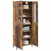 vidaXL Highboard Gammelt tr&aelig; 69,5 x 34 x 180 cm Konstrueret tr&aelig;