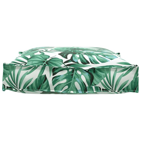 vidaXL Pude Blad Bladm&oslash;nster 70 x 70 x 12 cm Oxford stof