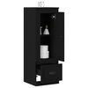 vidaXL Highboard Sort eg 36 x 35.5 x 103.5 cm Konstrueret tr&aelig;