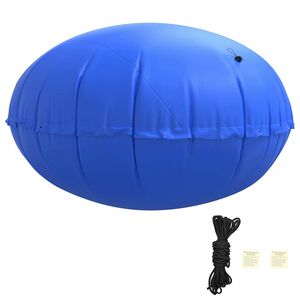 vidaXL Vinter pool pude Bl&aring; &Oslash; 220 x 140 cm PVC