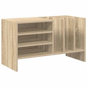 vidaXL Pladeskab Sonoma eg 78,5 x 35 x 45 cm Konstrueret tr&aelig;
