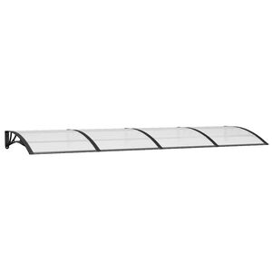 vidaXL d&oslash;rbaldakin 350x100 cm polycarbonat sort