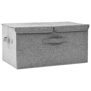 vidaXL opbevaringskasse 50x30x25 cm stof gr&aring;