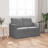 vidaXL 2-i-1 sovesofa 122x204x55 cm velour m&oslash;rkegr&aring;